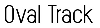 Oval Track font